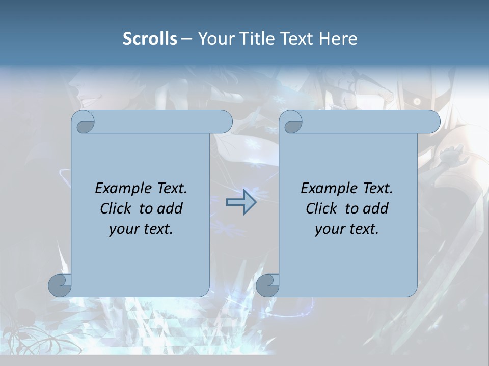 A Group Of Anime Characters With The Words Name Of Presentation PowerPoint Template