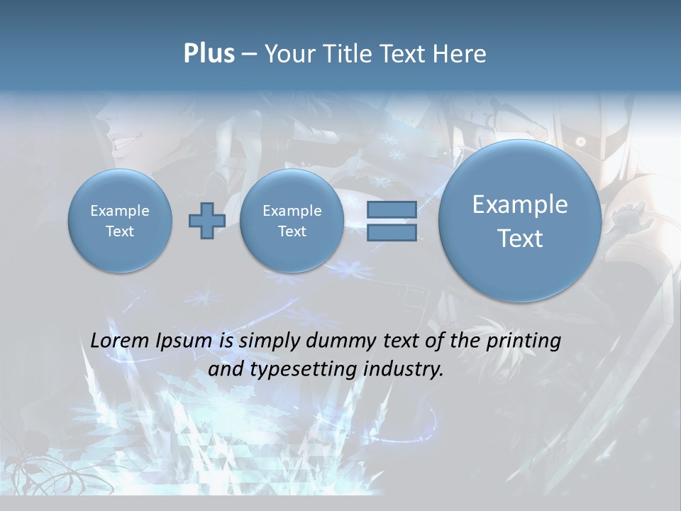 A Group Of Anime Characters With The Words Name Of Presentation PowerPoint Template