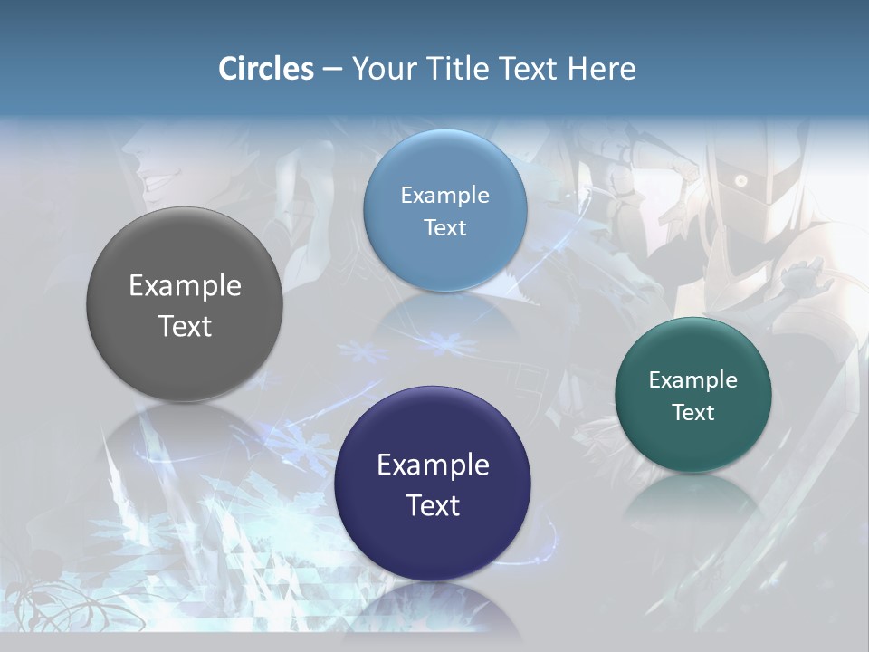 A Group Of Anime Characters With The Words Name Of Presentation PowerPoint Template