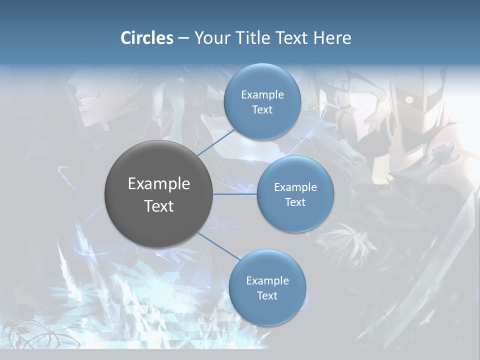 A Group Of Anime Characters With The Words Name Of Presentation PowerPoint Template