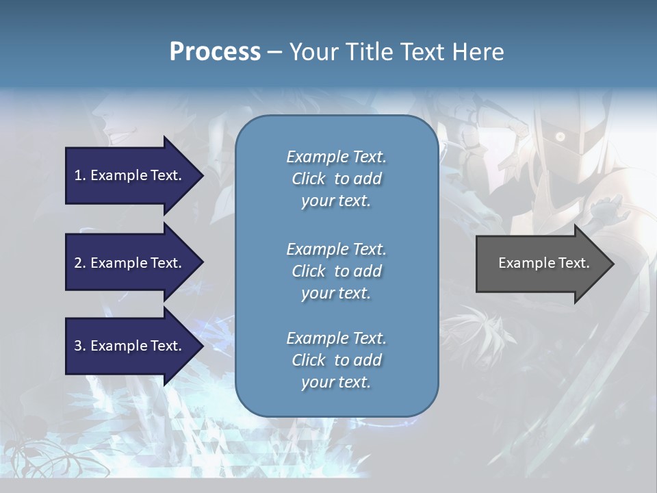 A Group Of Anime Characters With The Words Name Of Presentation PowerPoint Template
