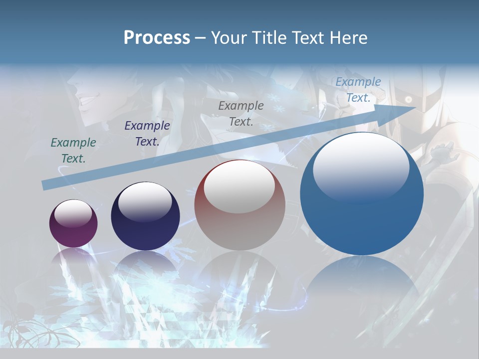 A Group Of Anime Characters With The Words Name Of Presentation PowerPoint Template