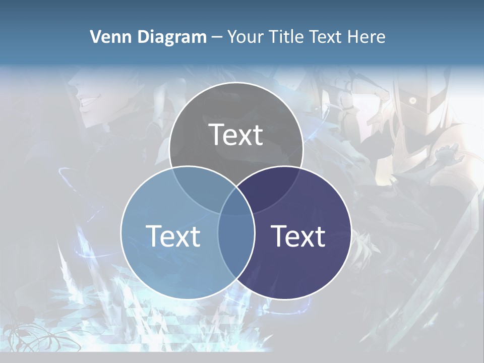 A Group Of Anime Characters With The Words Name Of Presentation PowerPoint Template