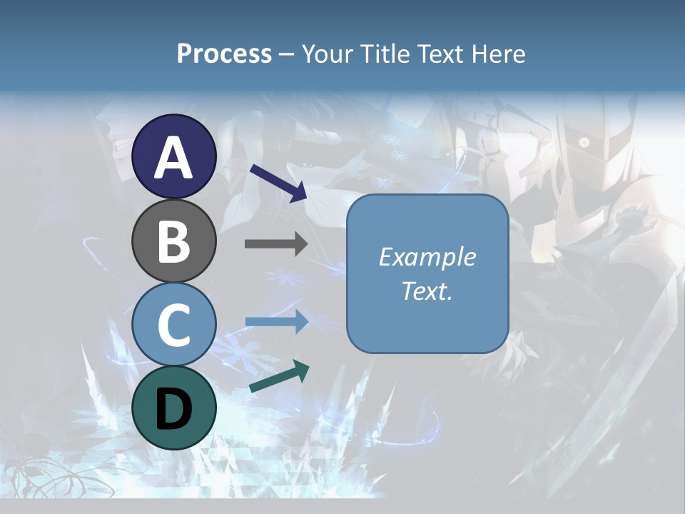 A Group Of Anime Characters With The Words Name Of Presentation PowerPoint Template