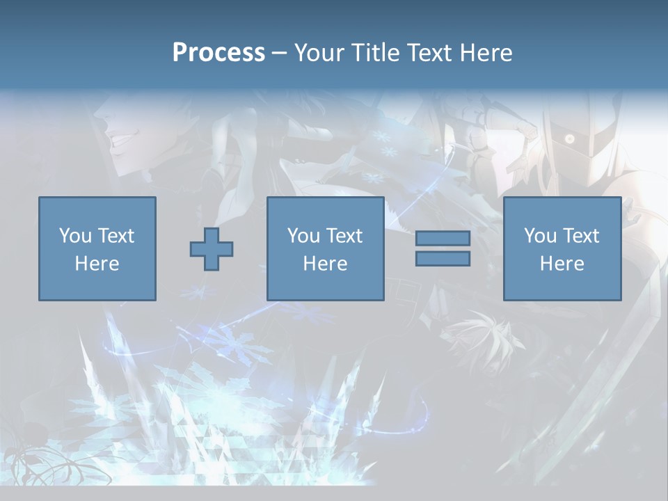 A Group Of Anime Characters With The Words Name Of Presentation PowerPoint Template