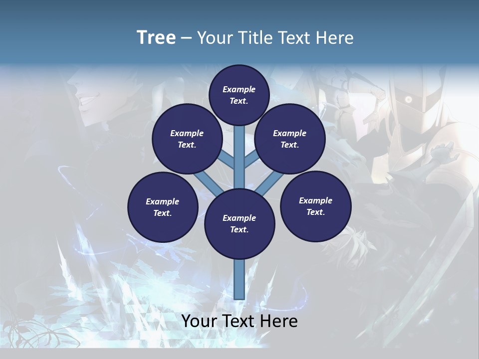 A Group Of Anime Characters With The Words Name Of Presentation PowerPoint Template