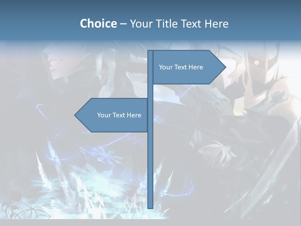 A Group Of Anime Characters With The Words Name Of Presentation PowerPoint Template