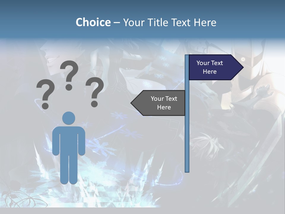 A Group Of Anime Characters With The Words Name Of Presentation PowerPoint Template