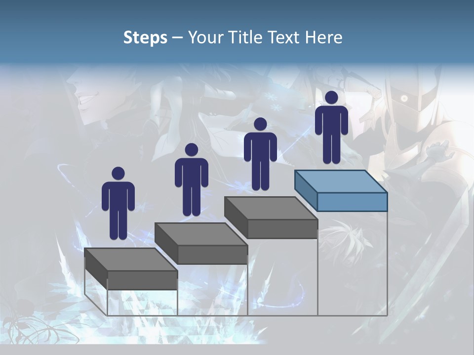A Group Of Anime Characters With The Words Name Of Presentation PowerPoint Template
