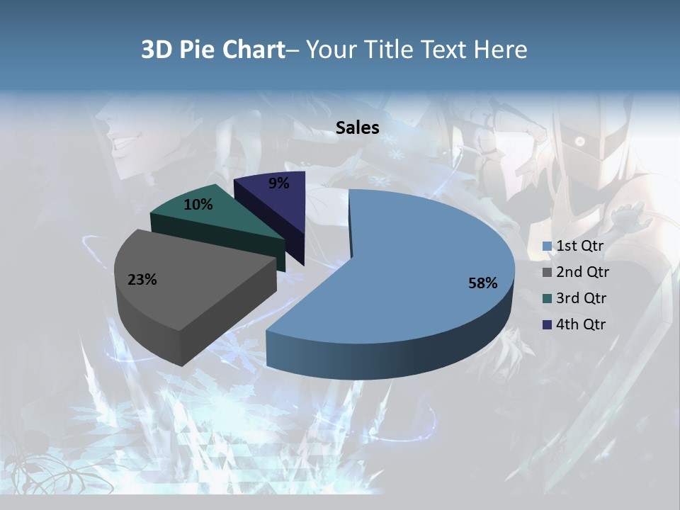 A Group Of Anime Characters With The Words Name Of Presentation PowerPoint Template