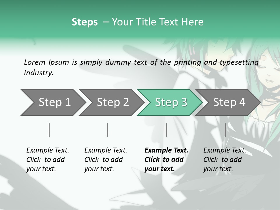 A Couple Of Anime Characters Standing Next To Each Other PowerPoint Template