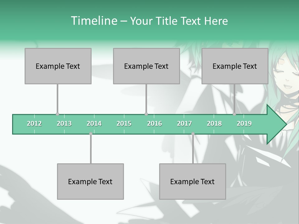 A Couple Of Anime Characters Standing Next To Each Other PowerPoint Template