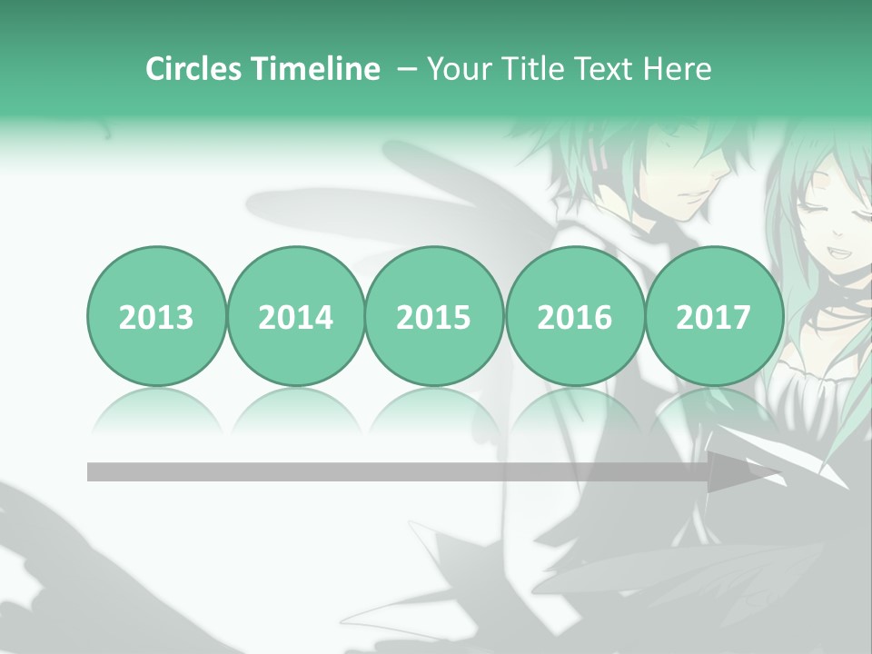 A Couple Of Anime Characters Standing Next To Each Other PowerPoint Template