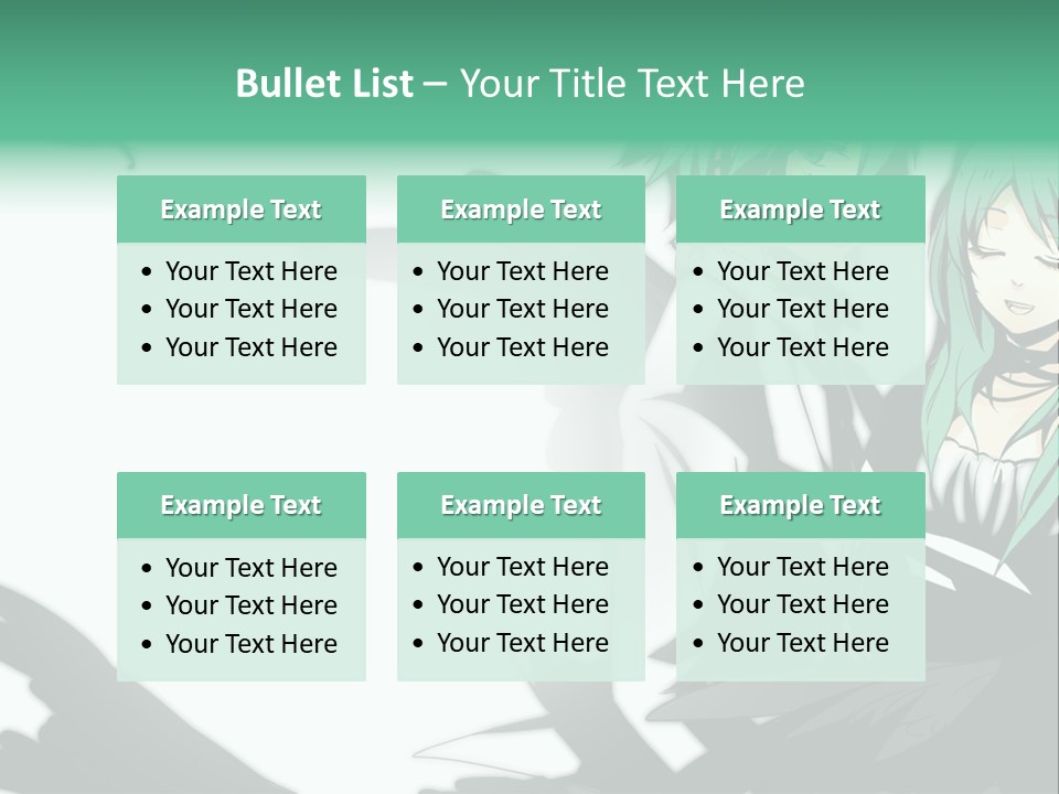 A Couple Of Anime Characters Standing Next To Each Other PowerPoint Template