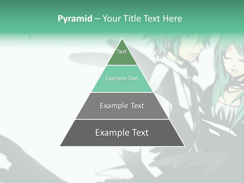 A Couple Of Anime Characters Standing Next To Each Other PowerPoint Template