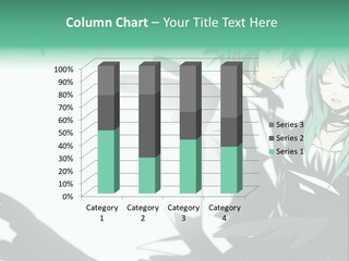 A Couple Of Anime Characters Standing Next To Each Other PowerPoint Template