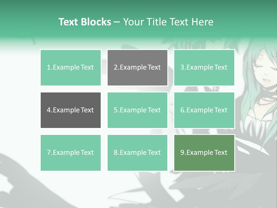 A Couple Of Anime Characters Standing Next To Each Other PowerPoint Template