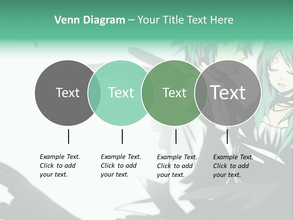 A Couple Of Anime Characters Standing Next To Each Other PowerPoint Template