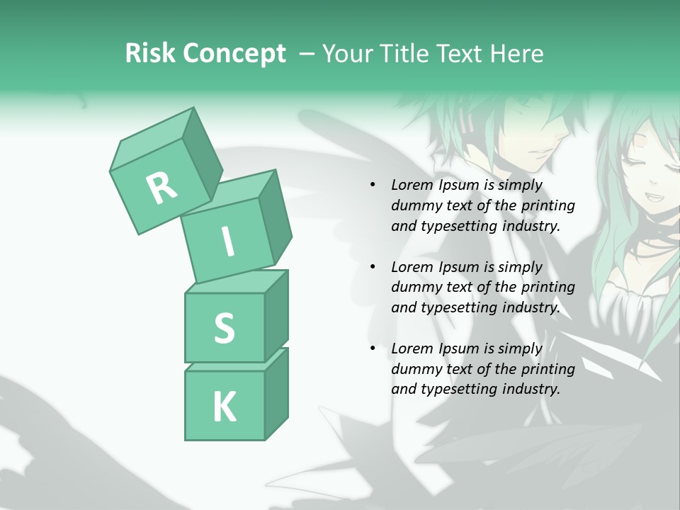 A Couple Of Anime Characters Standing Next To Each Other PowerPoint Template