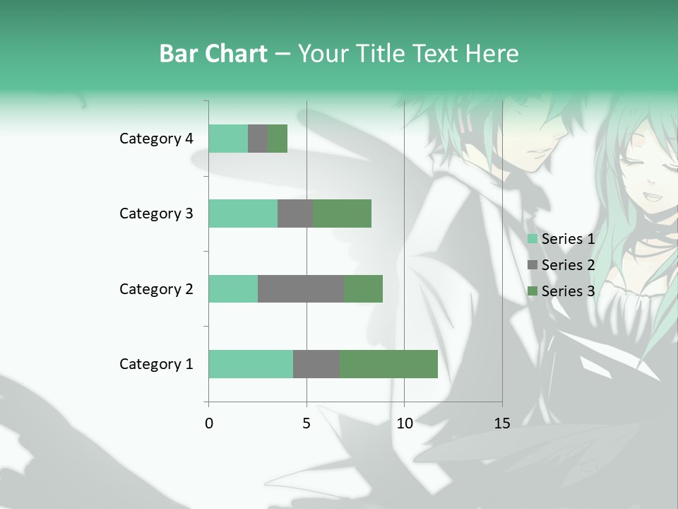 A Couple Of Anime Characters Standing Next To Each Other PowerPoint Template