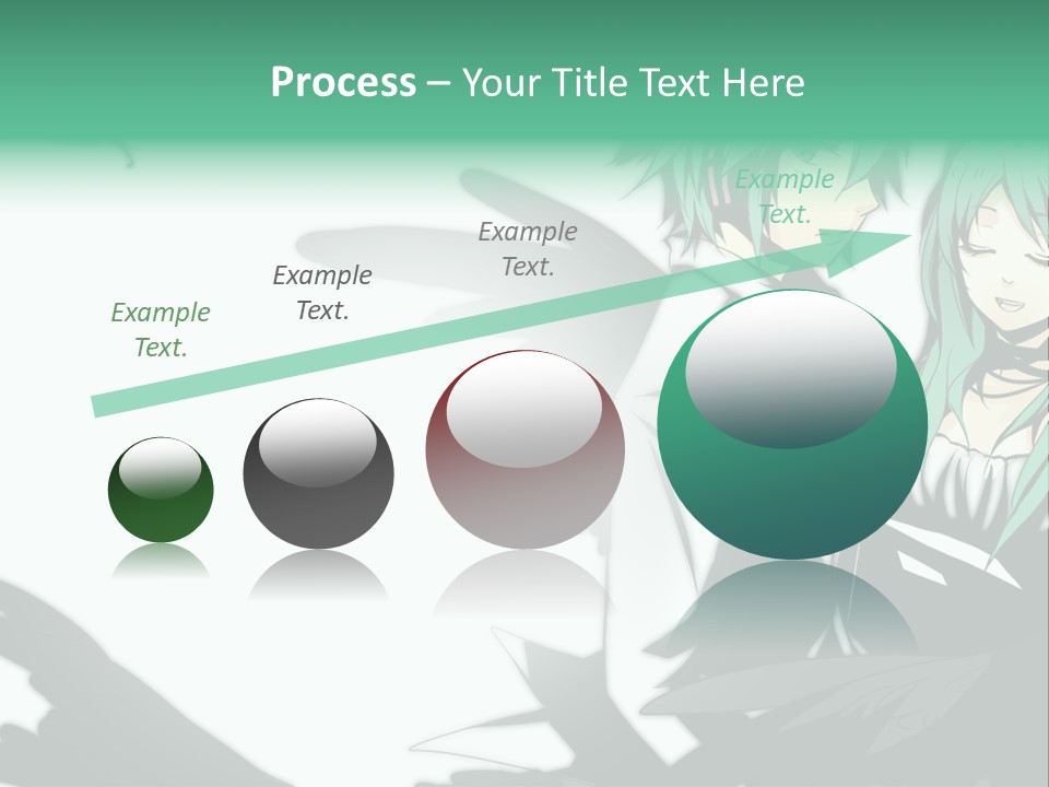 A Couple Of Anime Characters Standing Next To Each Other PowerPoint Template