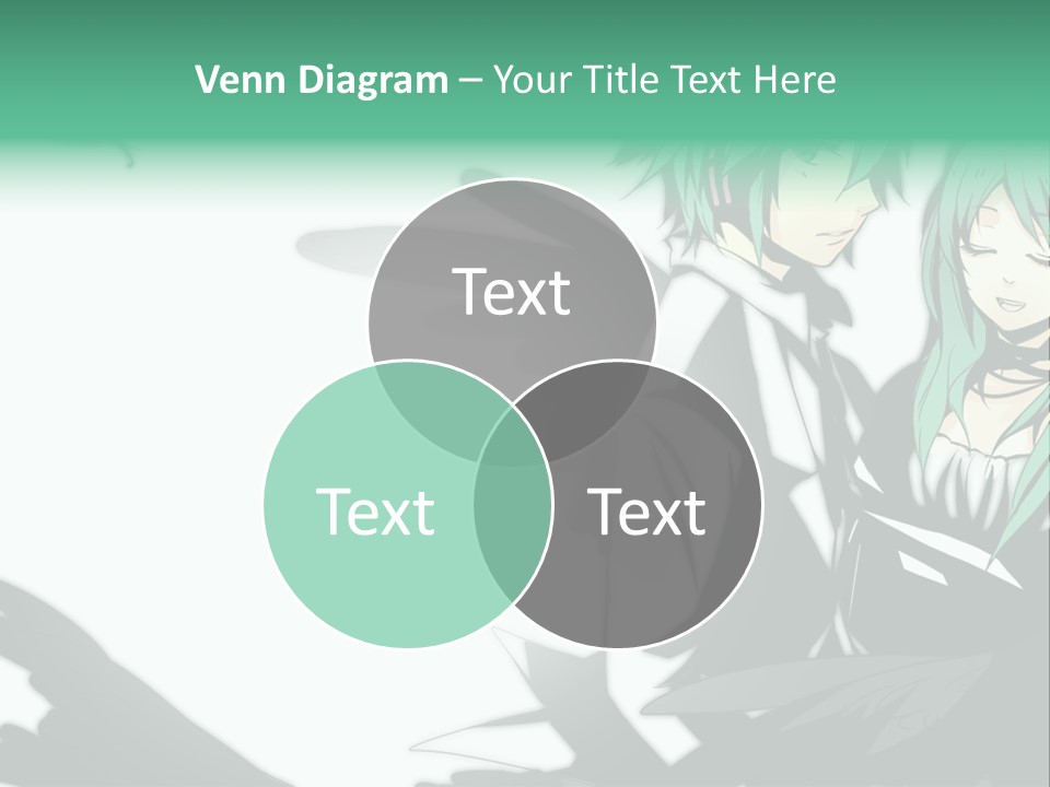 A Couple Of Anime Characters Standing Next To Each Other PowerPoint Template