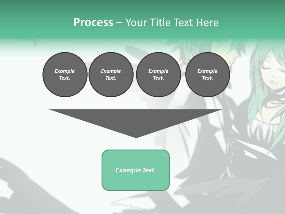A Couple Of Anime Characters Standing Next To Each Other PowerPoint Template