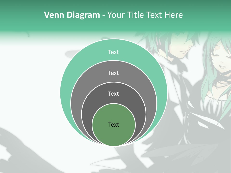 A Couple Of Anime Characters Standing Next To Each Other PowerPoint Template