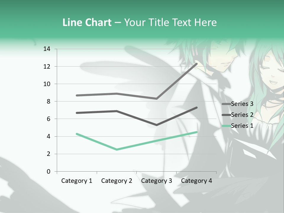 A Couple Of Anime Characters Standing Next To Each Other PowerPoint Template