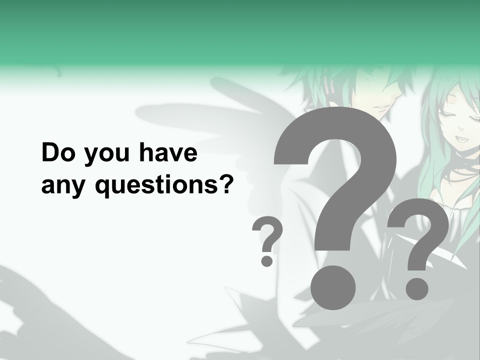 A Couple Of Anime Characters Standing Next To Each Other PowerPoint Template