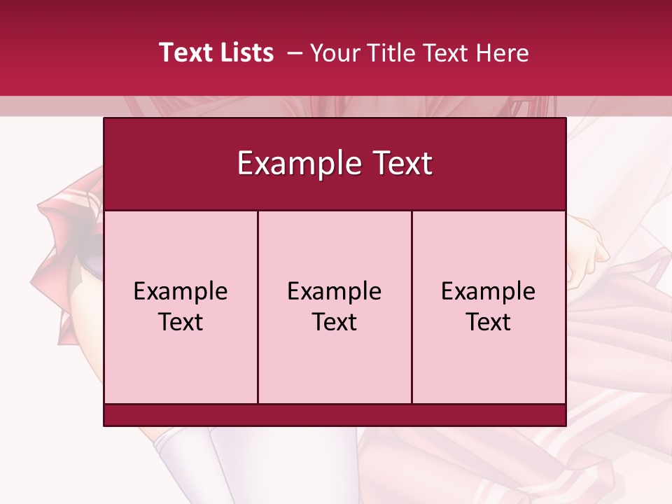 A Woman In A Short Skirt And Stockings Is Standing In Front Of A Red Background PowerPoint Template