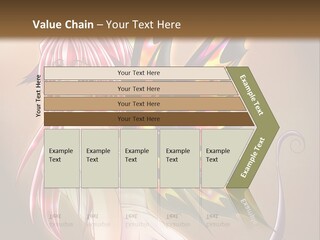 A Pretty Pink Fairy With A Dragon Wings On Her Back PowerPoint Template