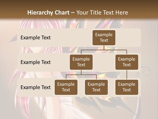 A Pretty Pink Fairy With A Dragon Wings On Her Back PowerPoint Template