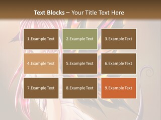 A Pretty Pink Fairy With A Dragon Wings On Her Back PowerPoint Template