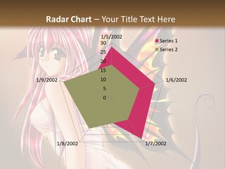 A Pretty Pink Fairy With A Dragon Wings On Her Back PowerPoint Template