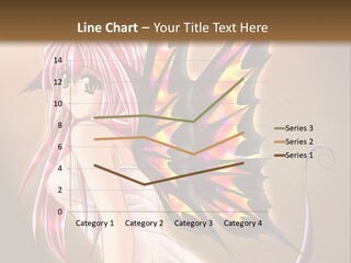 A Pretty Pink Fairy With A Dragon Wings On Her Back PowerPoint Template
