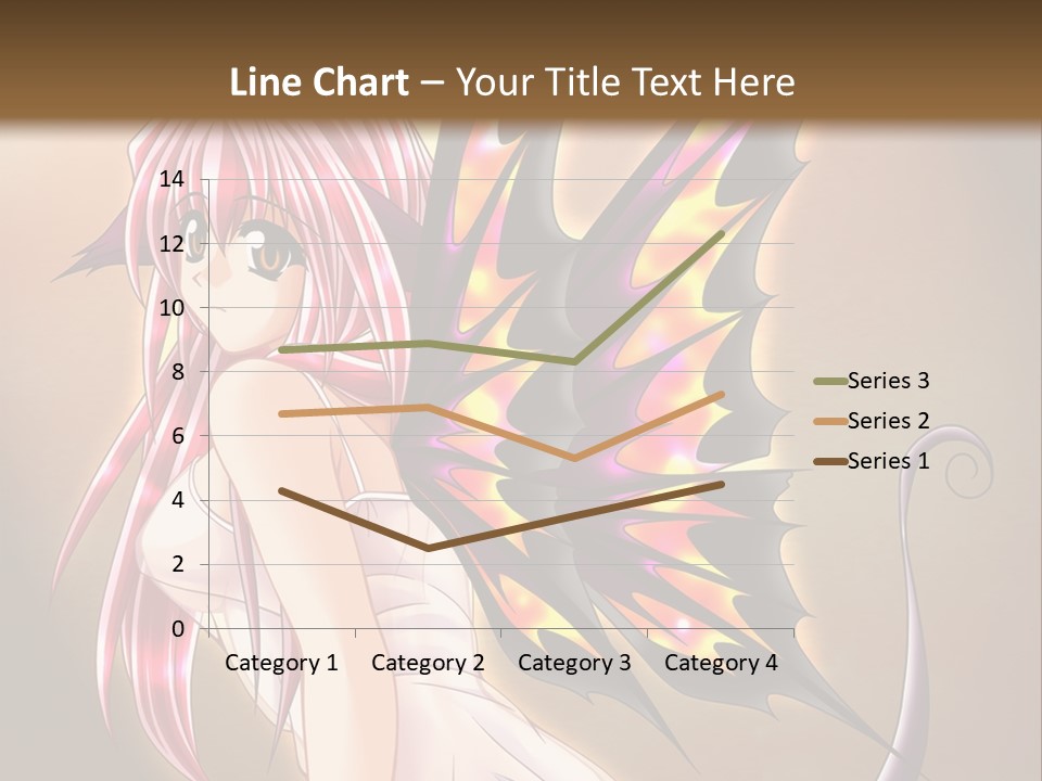 A Pretty Pink Fairy With A Dragon Wings On Her Back PowerPoint Template