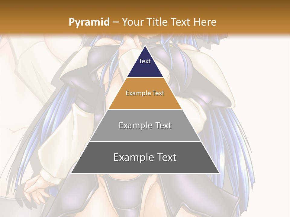 An Anime Character With Blue Hair And Boots PowerPoint Template