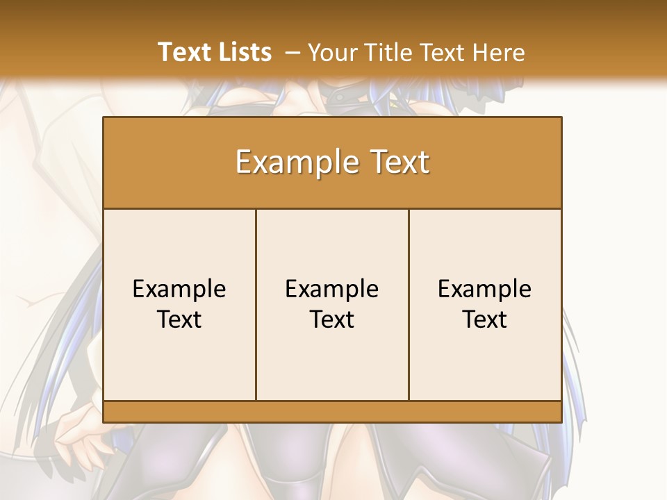 An Anime Character With Blue Hair And Boots PowerPoint Template