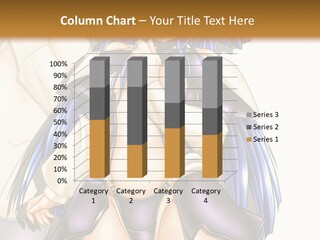 An Anime Character With Blue Hair And Boots PowerPoint Template