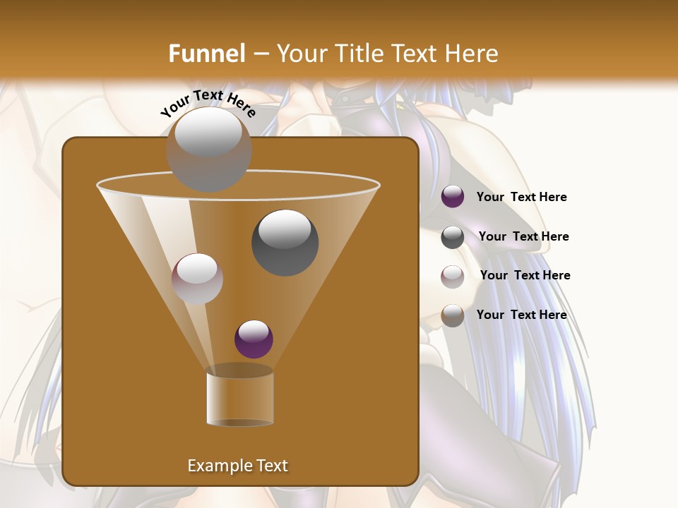 An Anime Character With Blue Hair And Boots PowerPoint Template