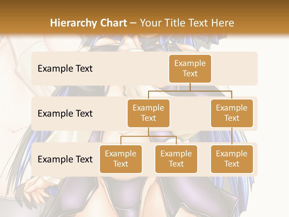 An Anime Character With Blue Hair And Boots PowerPoint Template