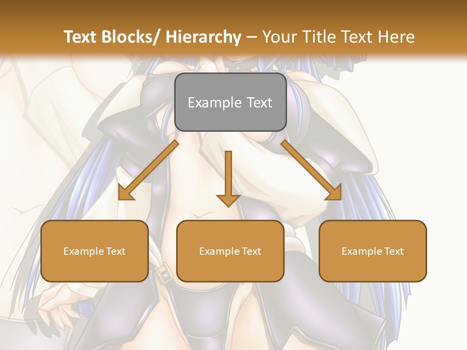 An Anime Character With Blue Hair And Boots PowerPoint Template