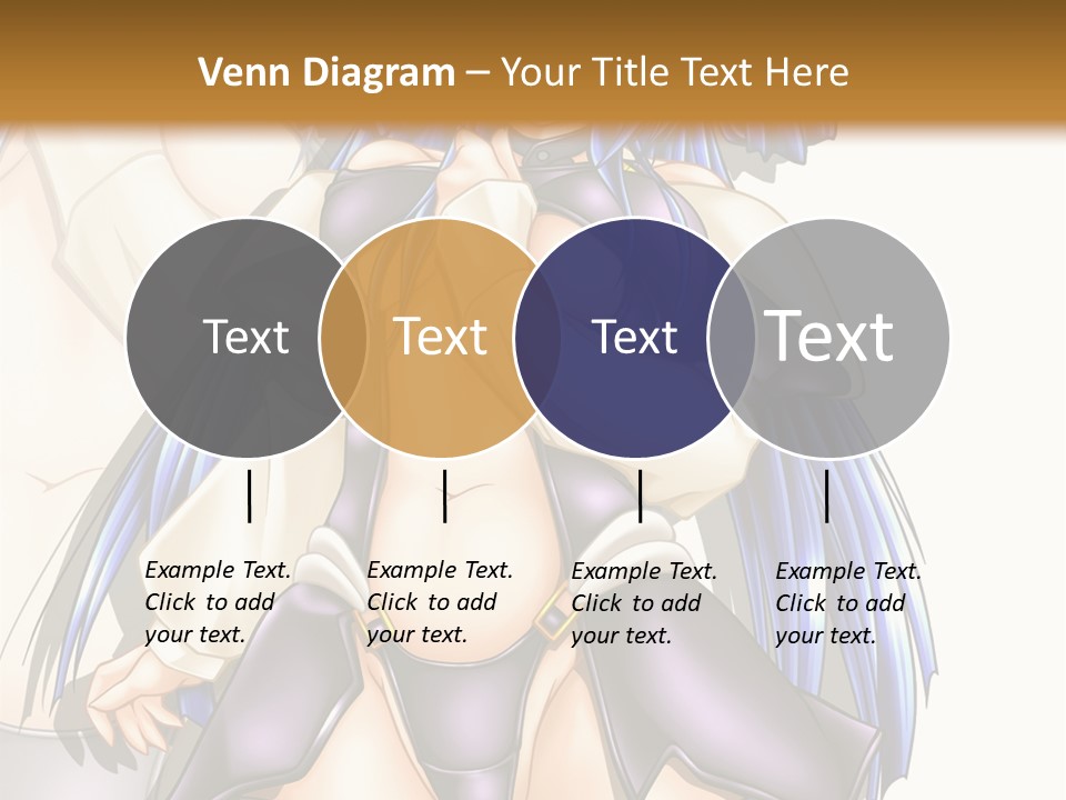 An Anime Character With Blue Hair And Boots PowerPoint Template