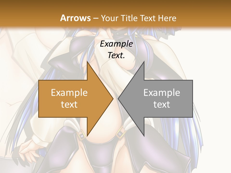 An Anime Character With Blue Hair And Boots PowerPoint Template