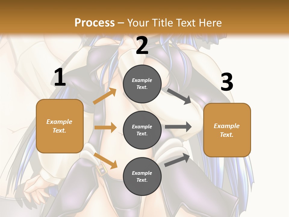 An Anime Character With Blue Hair And Boots PowerPoint Template