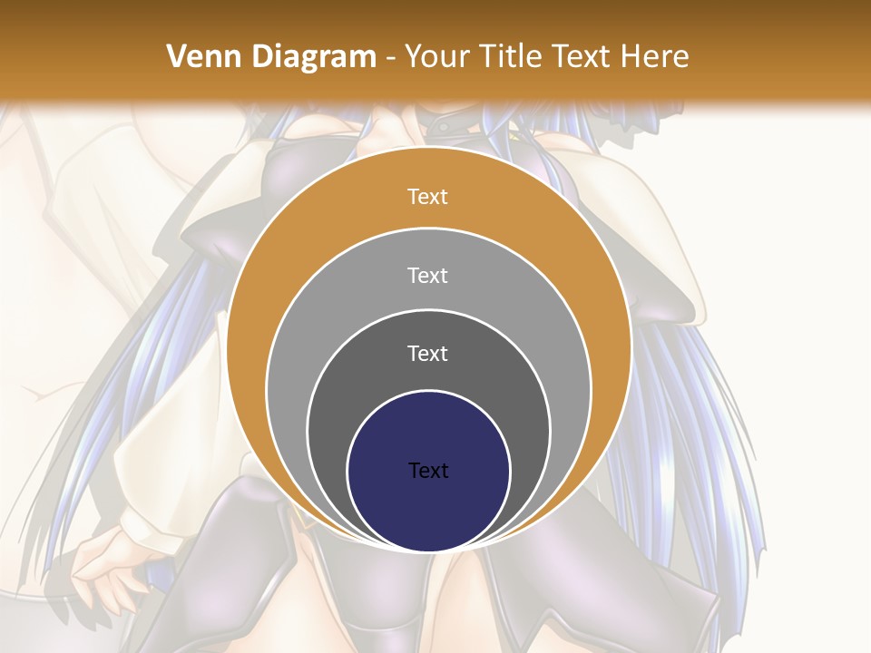 An Anime Character With Blue Hair And Boots PowerPoint Template
