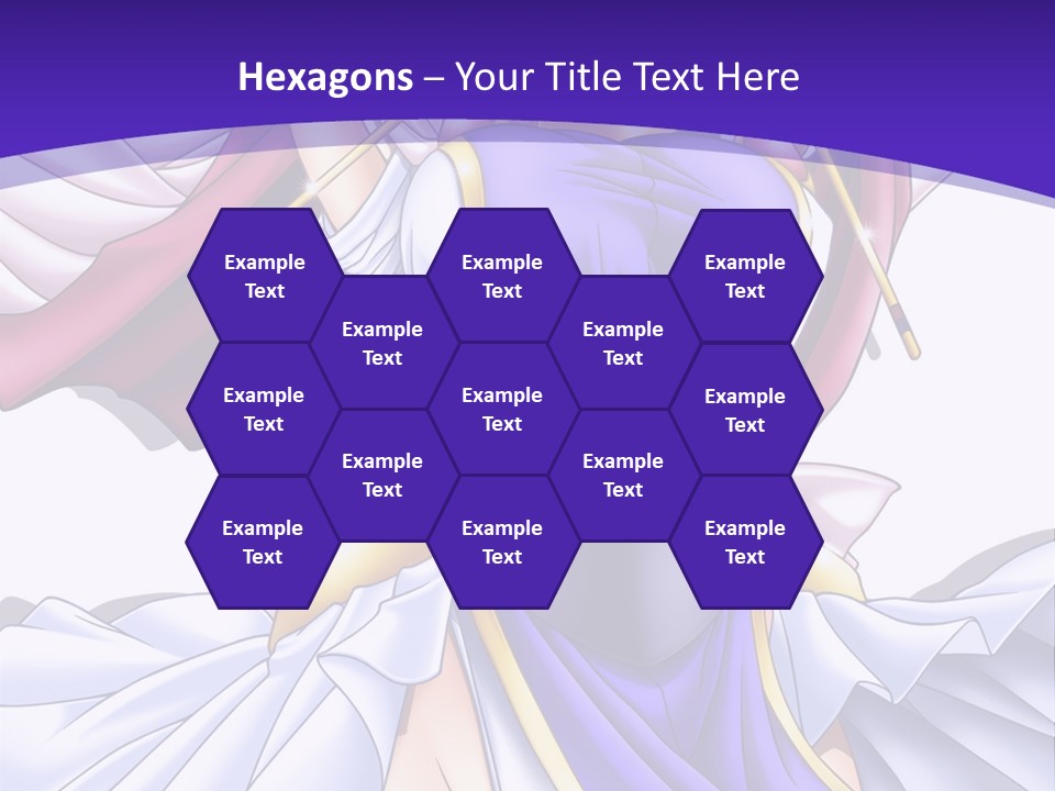 A Girl In A Purple Dress With A Purple Background PowerPoint Template