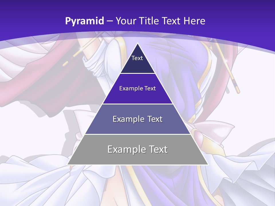 A Girl In A Purple Dress With A Purple Background PowerPoint Template