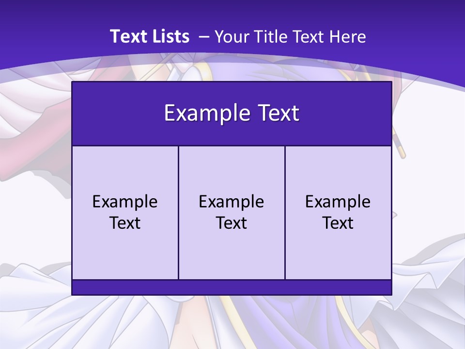 A Girl In A Purple Dress With A Purple Background PowerPoint Template